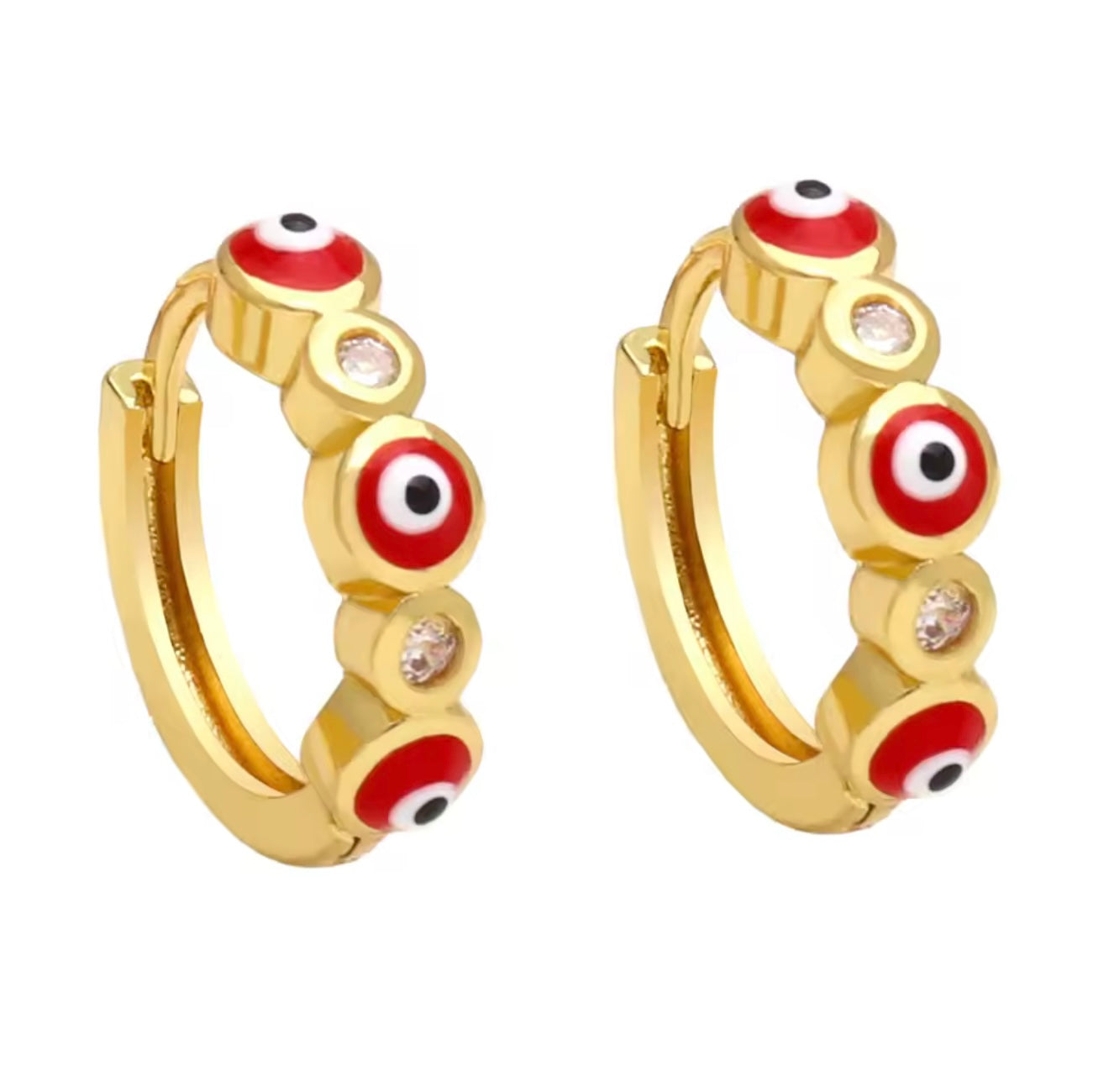 Evil Eye Hoop Earrings